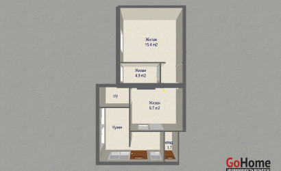 Купить 3-комнатную квартиру, Колодищи, Военный городок 132. Фото 2