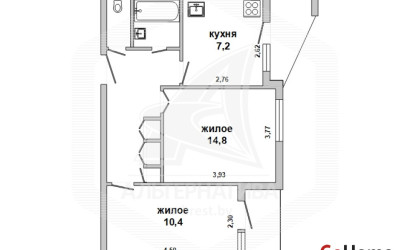 Купить 2-комнатную квартиру, Брест, Речица, ул. Пригородная. Фото 33