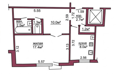Купить 1-комнатную квартиру, Гродно, Поповича, 9. Фото 10