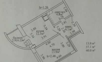 Купить 1-комнатную квартиру, Витебск, Правды ул., 66/К. Фото 31
