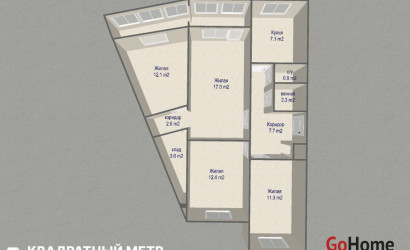 Купить 4-комнатную квартиру, Минск, Гинтовта ул., 18 (Первомайский район). Фото 7