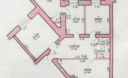 Купить 3-комнатную квартиру, Пинск, Суворова, 33. Фото 17