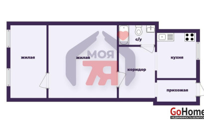 Купить 2-комнатную квартиру, Молодечно, Гоголя ул., 62. Фото 18