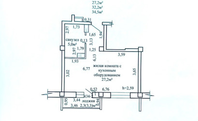 Купить 1-комнатную квартиру, Могилев, Грюнвальдская, 26. Фото 18