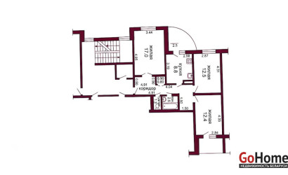 Купить 3-комнатную квартиру, Скидель, Ленина, 78. Фото 14