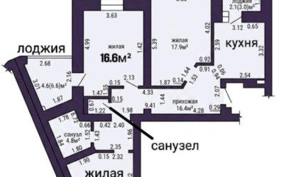 Купить 3-комнатную квартиру, Фаниполь, Зеленая ул., 21/3. Фото 36