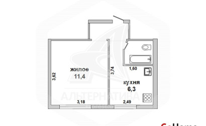 Купить 1-комнатную квартиру, Брест, Центр, ул. Советская. Фото 1
