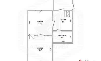Купить 2-комнатную квартиру, Брест, Козловичи, пер. Приграничный 1-й. Фото 1