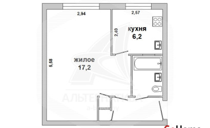 Купить 1-комнатную квартиру, Брест, Центр, б-р Шевченко. Фото 1