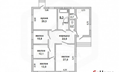 Купить дом, Тельмы-1, Тельминский с/с, 10 соток. Фото 1