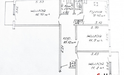 Купить 3-комнатную квартиру, Песочная Буда, Молодёжная, 11. Фото 7