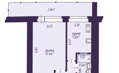 Купить 1-комнатную квартиру, Минск, Волоха ул., 12 (Московский район). Фото 4