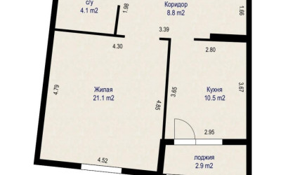 Купить 2-комнатную квартиру, Минск, Гедройца ул., 2(Московский район). Фото 48