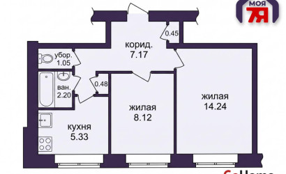 Купить 2-комнатную квартиру, Минск, Кольцова ул., 8/1 (Советский район). Фото 19