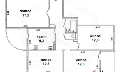 Купить 4-комнатную квартиру, Брест, Ковалево, ул. Луцкая. Фото 1