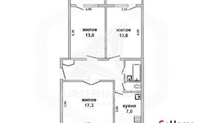 Купить 3-комнатную квартиру, Брест, Гобк, ул. Героев обороны Брестской крепости. Фото 14