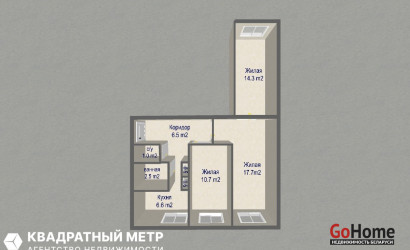 Купить 3-комнатную квартиру, Новый Двор, Центральная, 13. Фото 16