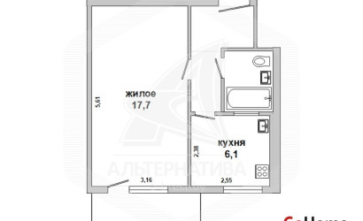 Купить 1-комнатную квартиру, Брест, Центр, ул. Гоголя