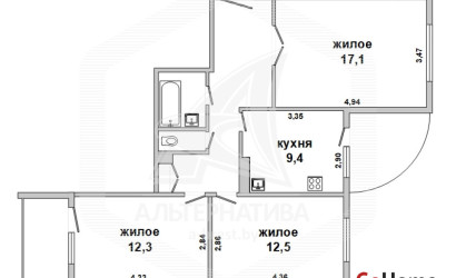 Купить 3-комнатную квартиру, Брест, Вулька, ул. Рябиновая. Фото 30