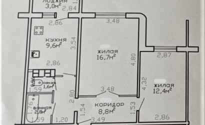 Купить 2-комнатную квартиру, Гомель, Свиридова, 85. Фото 21