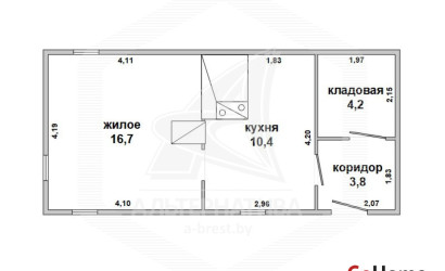 Купить дом в деревне, Сипурка, Верховичский с/с, 21.9 соток. Фото 1
