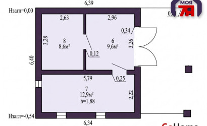 Купить дом в деревне, Родник, 6.04 соток. Фото 20