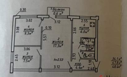 Купить 3-комнатную квартиру, Витебск, Фрунзе, 80/6. Фото 18