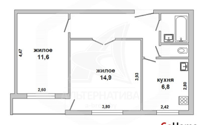 Купить 2-комнатную квартиру, Брест, Березовка, ул. Мошенского. Фото 22