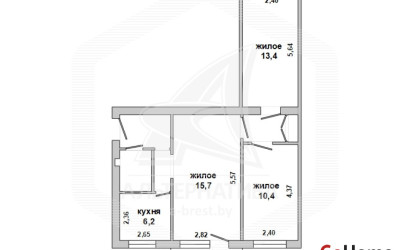 Купить 3-комнатную квартиру, Брест, Центр, пр-т Машерова