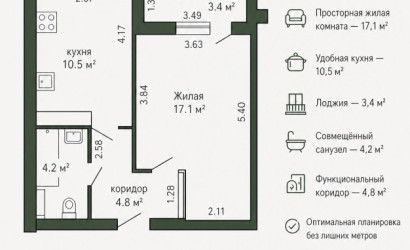 Купить 1-комнатную квартиру, Минск, Ул. Притыцкого, 39 (Фрунзенский район). Фото 15