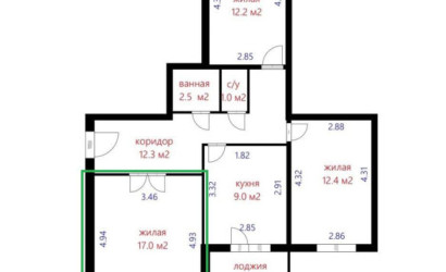 Купить 1-комнатную квартиру, Боровляны, Фрунзенская ул., 41/1. Фото 1