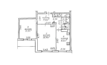 Купить 2-комнатную квартиру, Могилев, Крупской, 184. Фото 13
