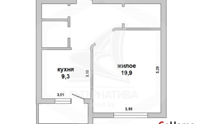 Купить 1-комнатную квартиру, Брест, Березовка, ул. Мошенского. Фото 13