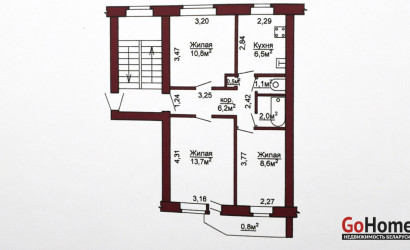 Купить 3-комнатную квартиру, Гродно, Парижской Коммуны, 20. Фото 12