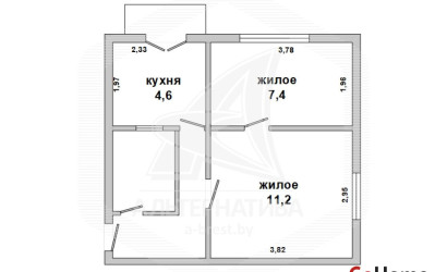 Купить 2-комнатную квартиру, Брест, Центр, б-р Космонавтов. Фото 9