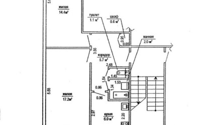 Купить 2-комнатную квартиру, Слуцк, Социалистическая ул., 142. Фото 3