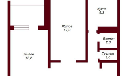 Купить 2-комнатную квартиру, Брест, ул. Орловская, д. . Фото 6