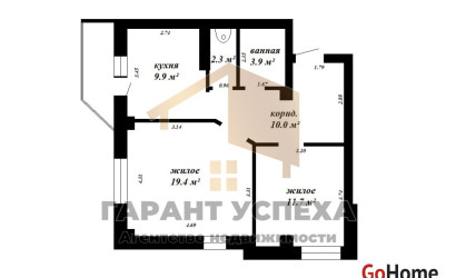 Купить 2-комнатную квартиру, Брест, ул. Морозова, д. . Фото 20