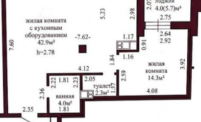 Купить 2-комнатную квартиру, Гродно, Александра Курловича, 1. Фото 11