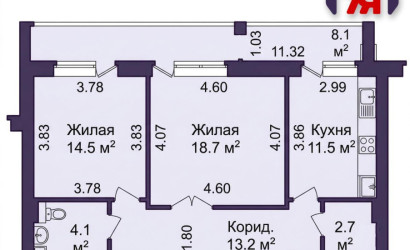 Купить 2-комнатную квартиру, Минск, Нововиленская ул., 13/А (Центральный район). Фото 2