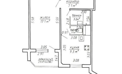 Купить 1-комнатную квартиру, Минск, Каменногорская ул., 104 (Фрунзенский район). Фото 21