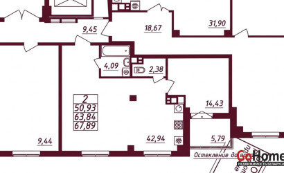 Купить 2-комнатную квартиру, Гродно, Александра Курловича, 1. Фото 13