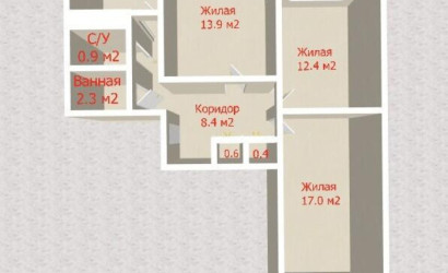 Купить 3-комнатную квартиру, Минск, Нестерова ул., 82 (Заводской район). Фото 13
