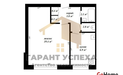 Купить 1-комнатную квартиру, Брест, ул. Халтурина, д. . Фото 9