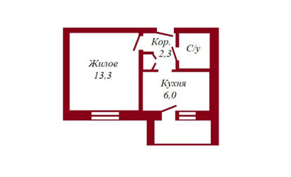 Купить 1-комнатную квартиру, Пинск, Телефонная, 15. Фото 1