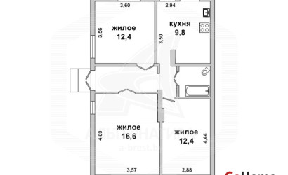 Купить 3-комнатную квартиру, Брест, Центр, ул. Буденного. Фото 1