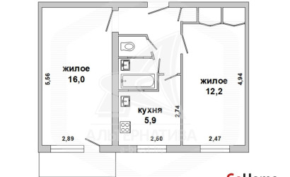 Купить 2-комнатную квартиру, Брест, Центр, ул. Комсомольская