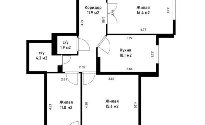 Купить 3-комнатную квартиру, Минск, Сухаревская ул., 70 (Фрунзенский район). Фото 34