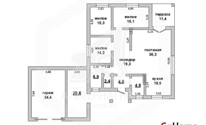 Купить дом, Заказанка, Знаменский с/с, 15 соток. Фото 17