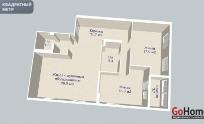 Купить 3-комнатную квартиру, Минск, Притыцкого ул., 45 (Фрунзенский район). Фото 29